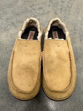 Cougar Men's Slip-On Suede Moccasins in Tan
